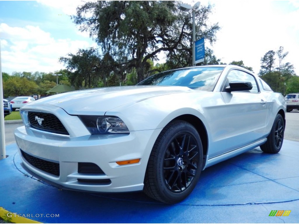 2014 Mustang V6 Coupe - Ingot Silver / Charcoal Black photo #1