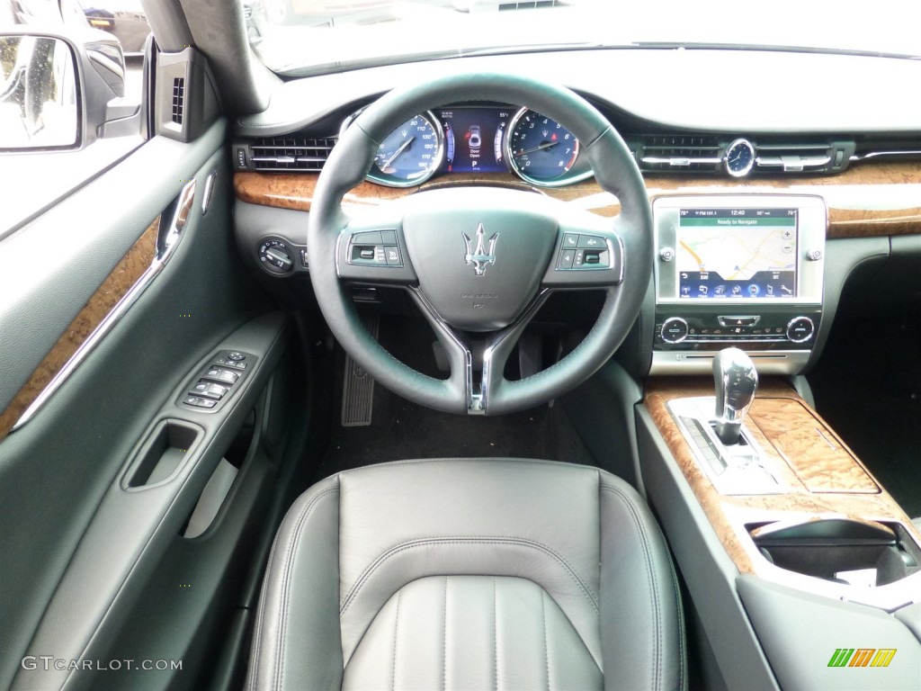 2014 Maserati Quattroporte S Q4 AWD Nero Dashboard Photo #93623473