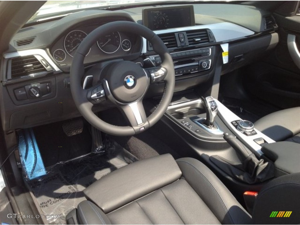 Black Interior 2014 BMW 4 Series 428i Convertible Photo #93623854