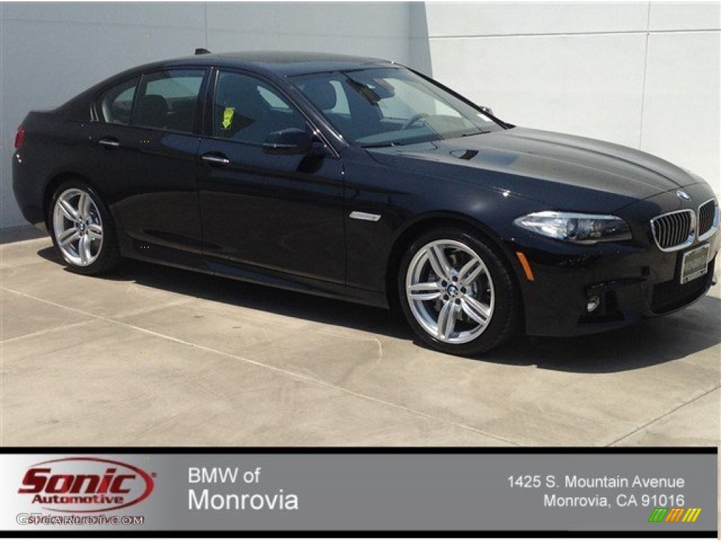 2014 5 Series 535i Sedan - Jet Black / Black photo #1