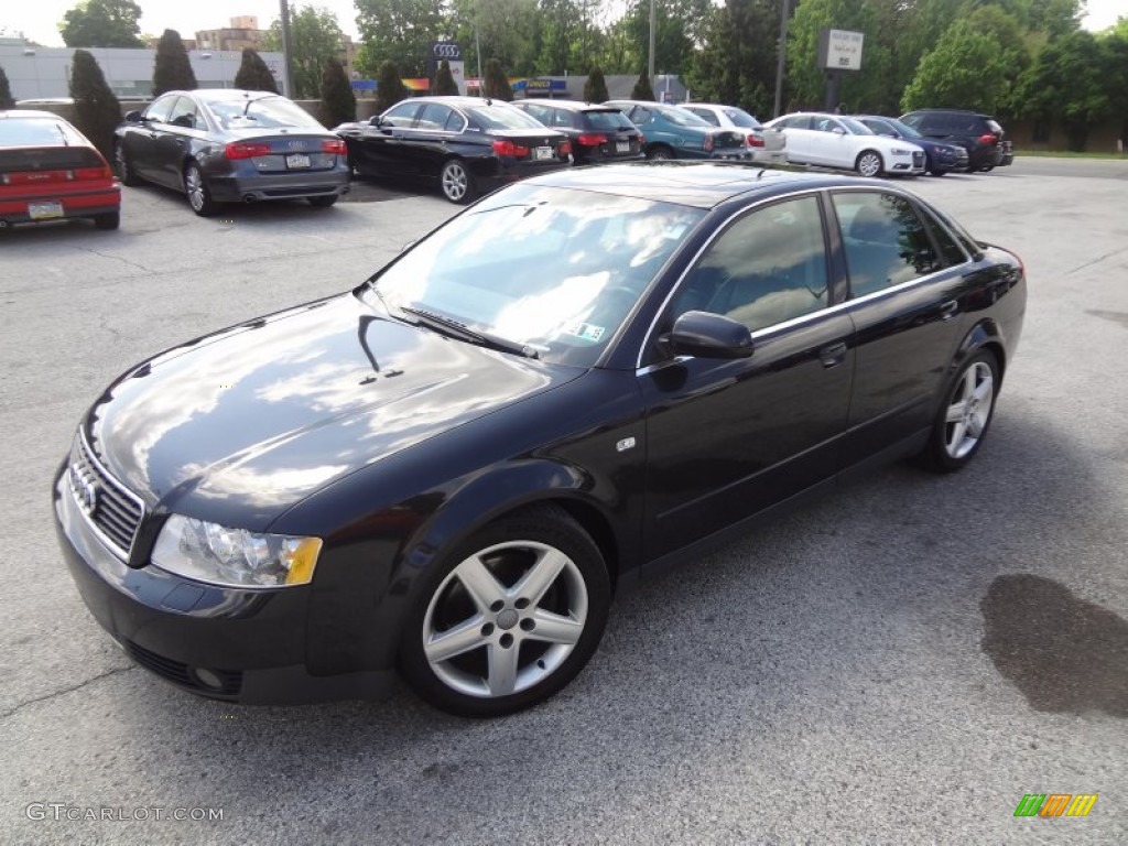 Brilliant Black 2002 Audi A4 3.0 quattro Sedan Exterior Photo #93624938