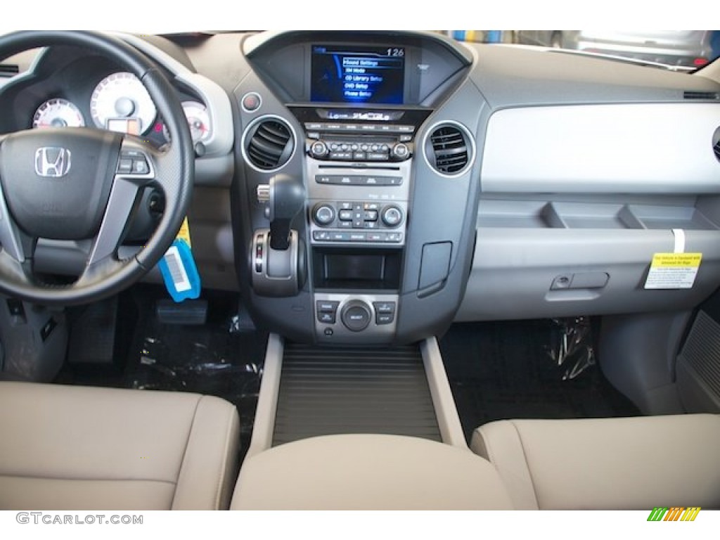 2014 Honda Pilot EX-L Gray Dashboard Photo #93625166