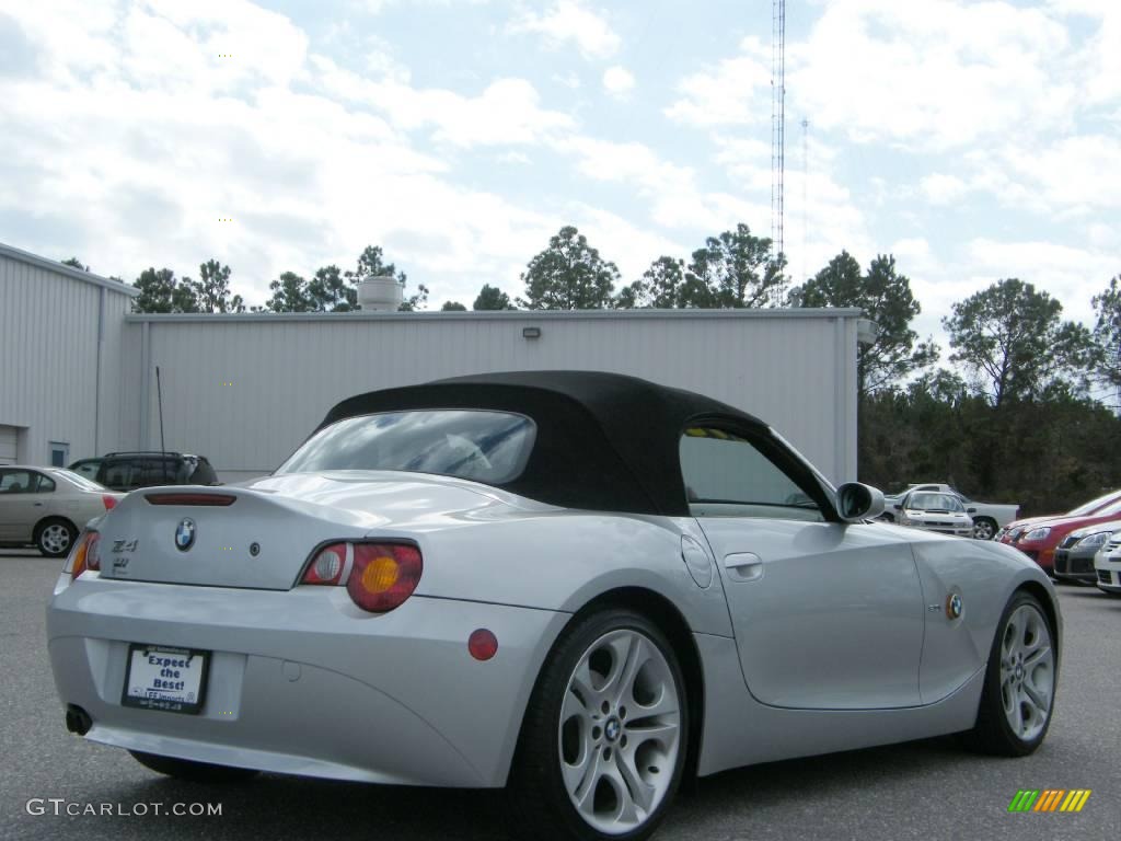 2003 Z4 3.0i Roadster - Titanium Silver Metallic / Black photo #5