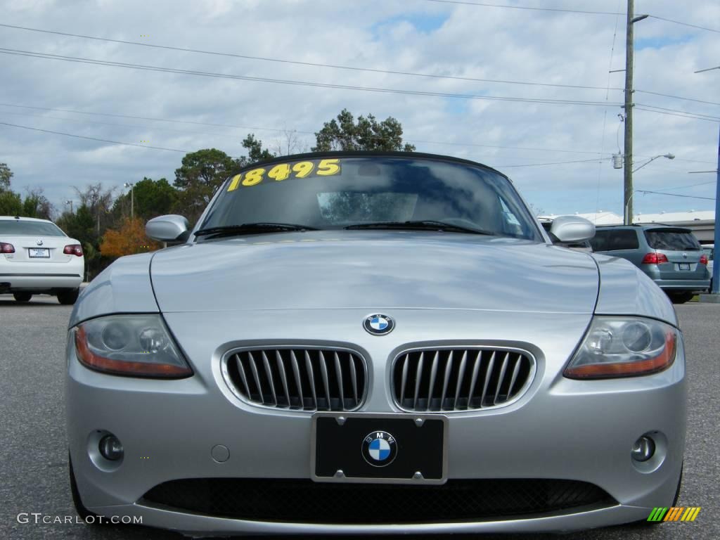 2003 Z4 3.0i Roadster - Titanium Silver Metallic / Black photo #8
