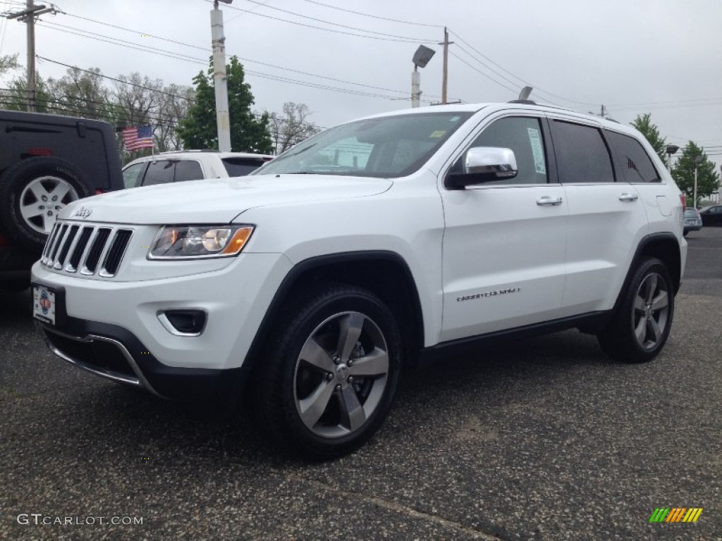 2014 Grand Cherokee Limited 4x4 - Bright White / New Zealand Black/Light Frost photo #1