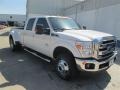 White Platinum - F350 Super Duty Lariat Crew Cab 4x4 DRW Photo No. 1