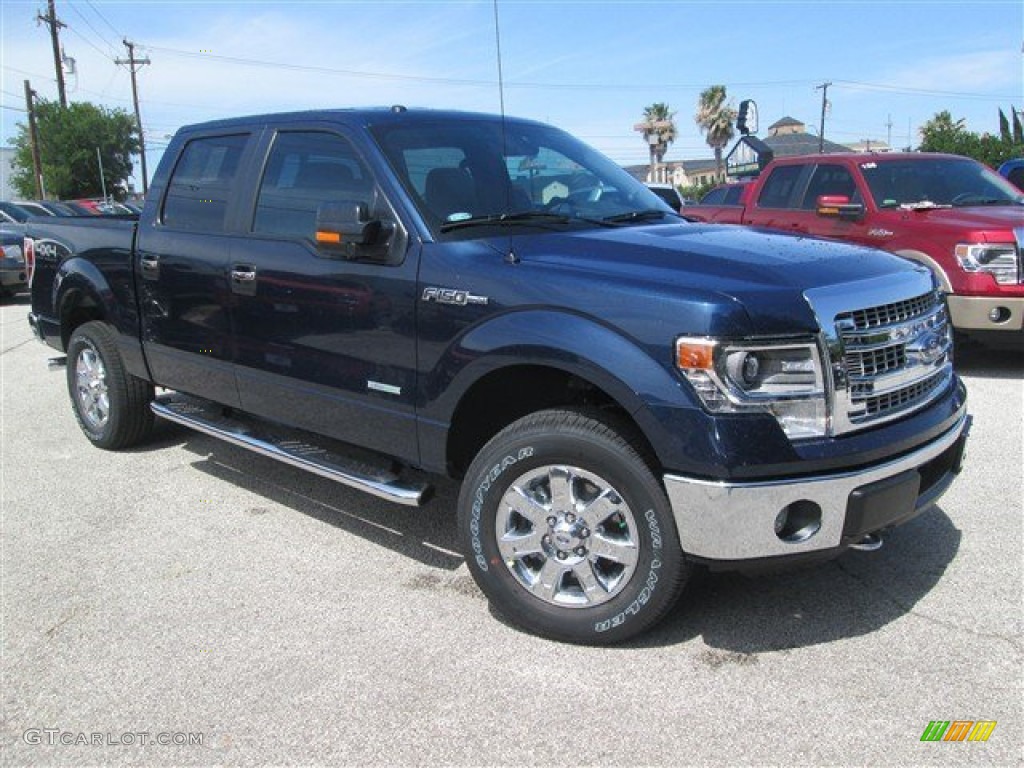 2014 F150 XLT SuperCrew 4x4 - Blue Jeans / Steel Grey photo #3