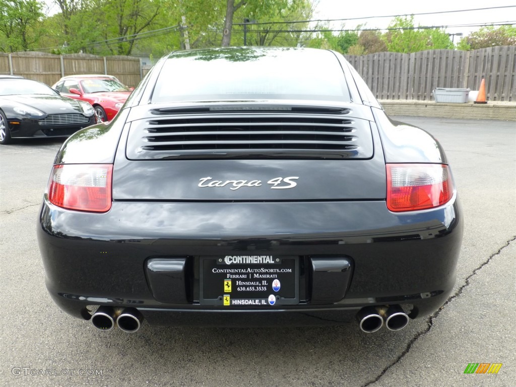 2007 911 Targa 4S - Black / Black photo #4