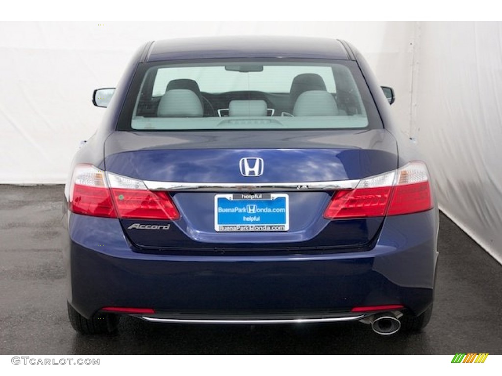 2014 Accord EX Sedan - Obsidian Blue Pearl / Gray photo #6