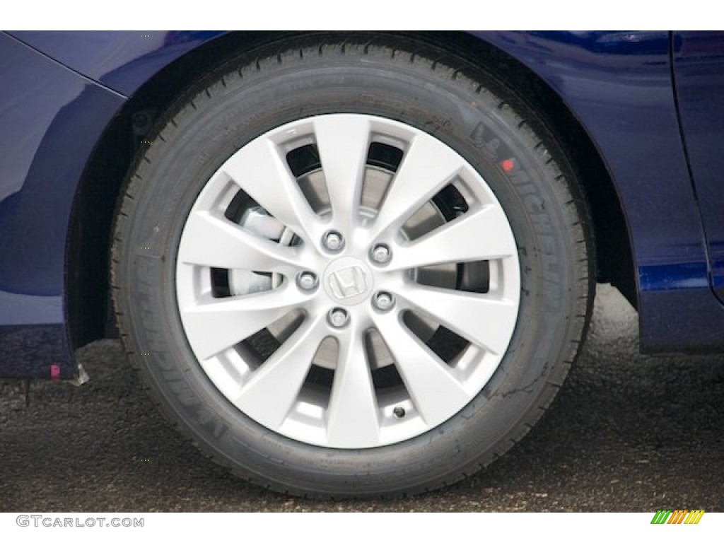2014 Accord EX Sedan - Obsidian Blue Pearl / Gray photo #7
