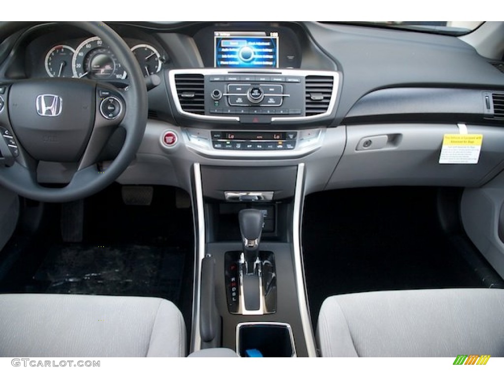 2014 Accord EX Sedan - Obsidian Blue Pearl / Gray photo #14