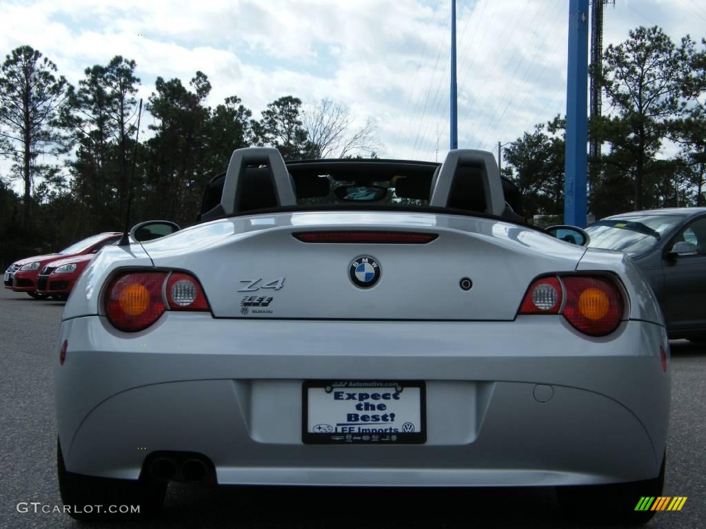 2003 Z4 3.0i Roadster - Titanium Silver Metallic / Black photo #16