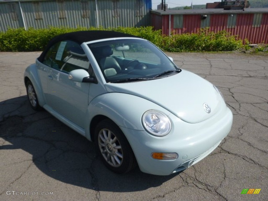 2005 New Beetle GLS Convertible - Aquarius Blue / Black photo #2