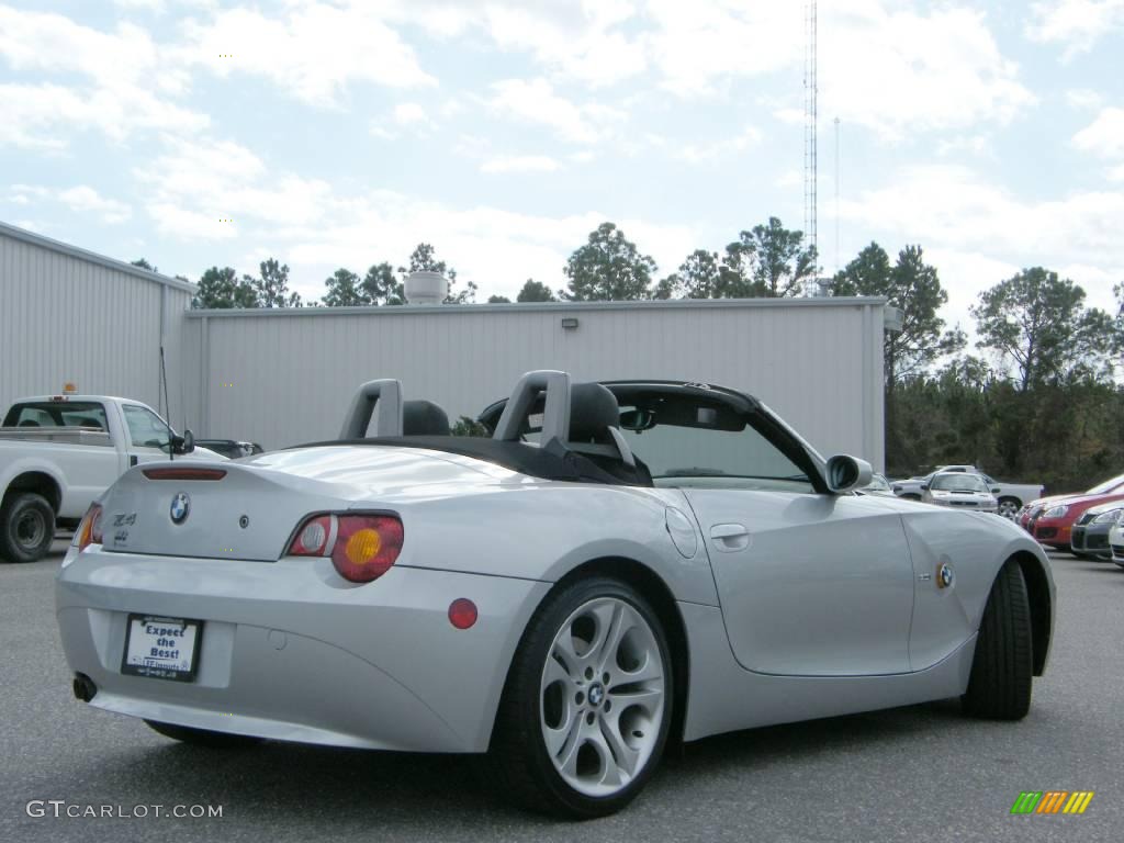 2003 Z4 3.0i Roadster - Titanium Silver Metallic / Black photo #17