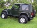 2004 Moss Green Pearlcoat Jeep Wrangler Willys Edition 4x4  photo #7