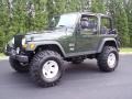 2004 Moss Green Pearlcoat Jeep Wrangler Willys Edition 4x4  photo #12