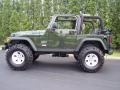 2004 Moss Green Pearlcoat Jeep Wrangler Willys Edition 4x4  photo #17