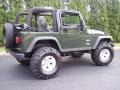 2004 Moss Green Pearlcoat Jeep Wrangler Willys Edition 4x4  photo #24