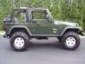 2004 Moss Green Pearlcoat Jeep Wrangler Willys Edition 4x4  photo #25