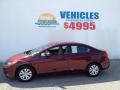Crimson Pearl - Civic LX Sedan Photo No. 6