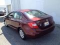 Crimson Pearl - Civic LX Sedan Photo No. 8