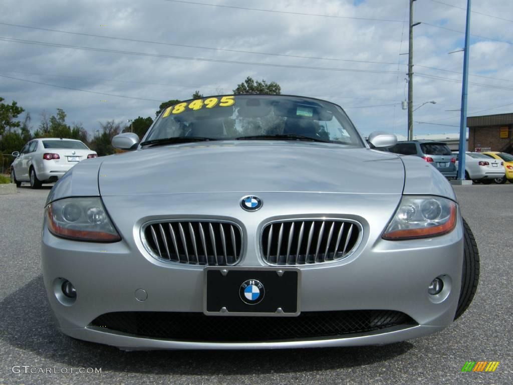 2003 Z4 3.0i Roadster - Titanium Silver Metallic / Black photo #20