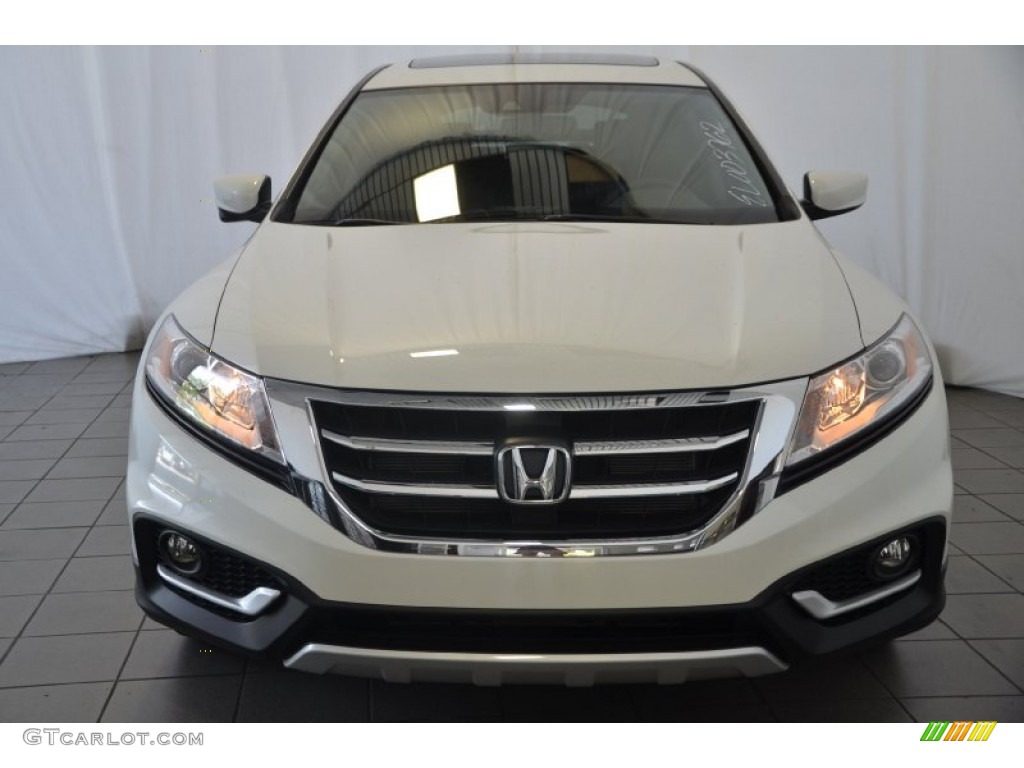 2014 Crosstour EX-L V6 4WD - White Diamond Pearl / Black photo #2