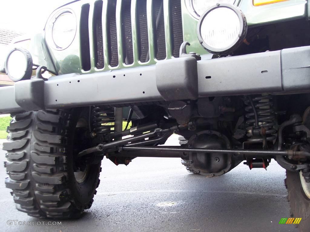 2004 Wrangler Willys Edition 4x4 - Moss Green Pearlcoat / Camouflage photo #45