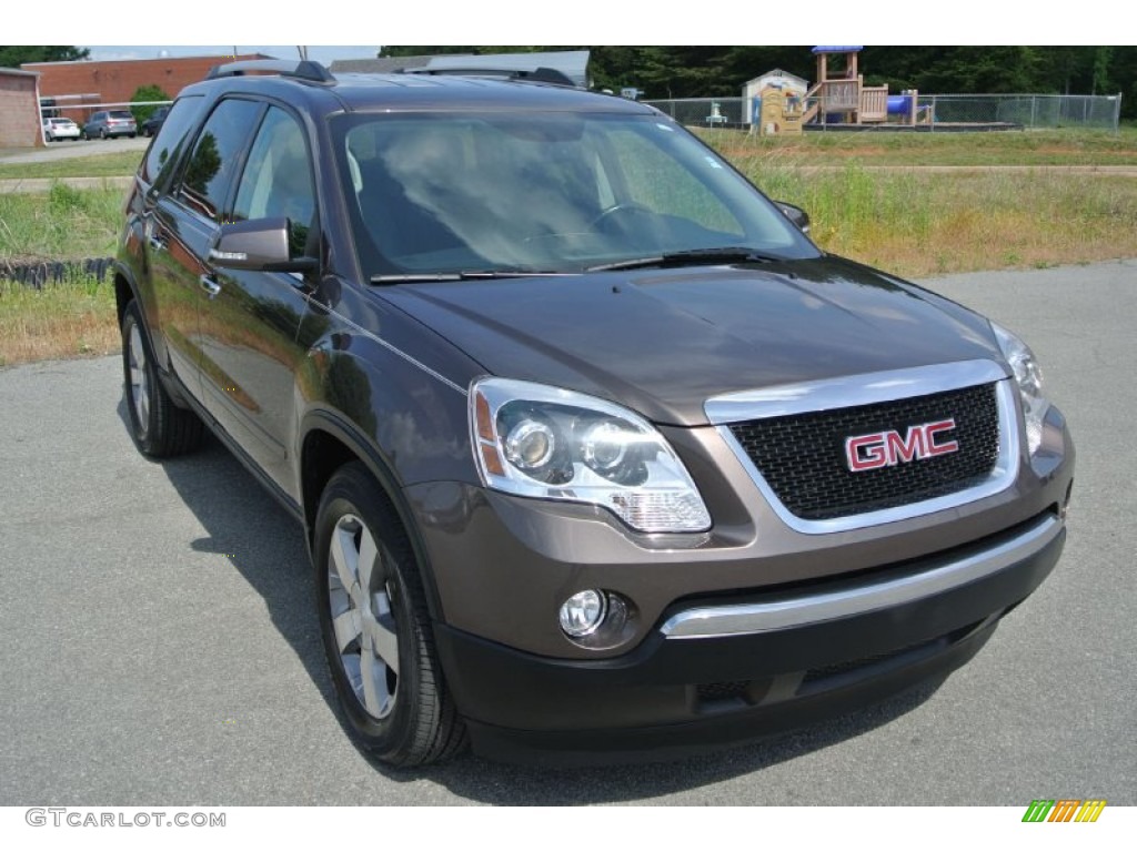 2012 Acadia SLT AWD - Medium Brown Metallic / Ebony photo #1