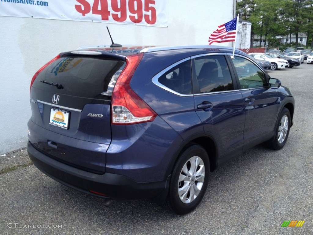 2012 CR-V EX-L 4WD - Twilight Blue Metallic / Gray photo #25