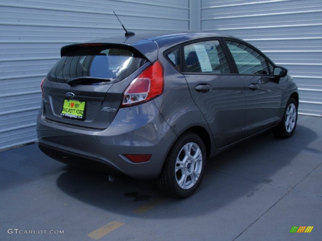 2014 Fiesta SE Hatchback - Storm Gray / Charcoal Black photo #4