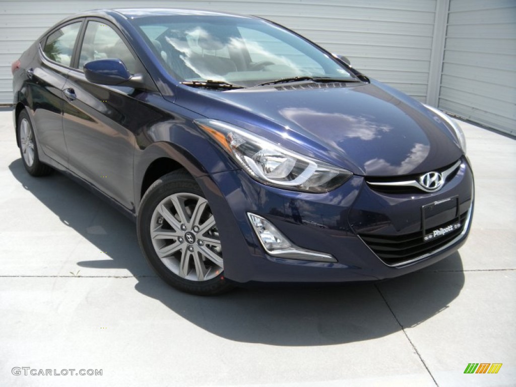 Blue Hyundai Elantra