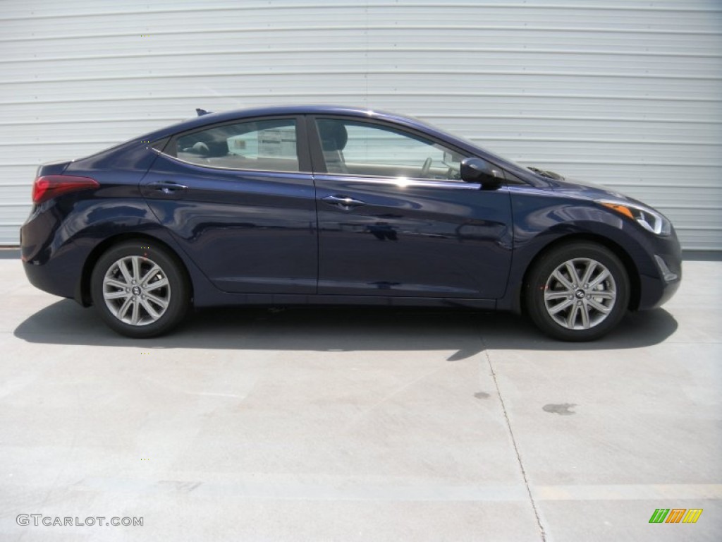 2014 Elantra SE Sedan - Blue / Gray photo #2