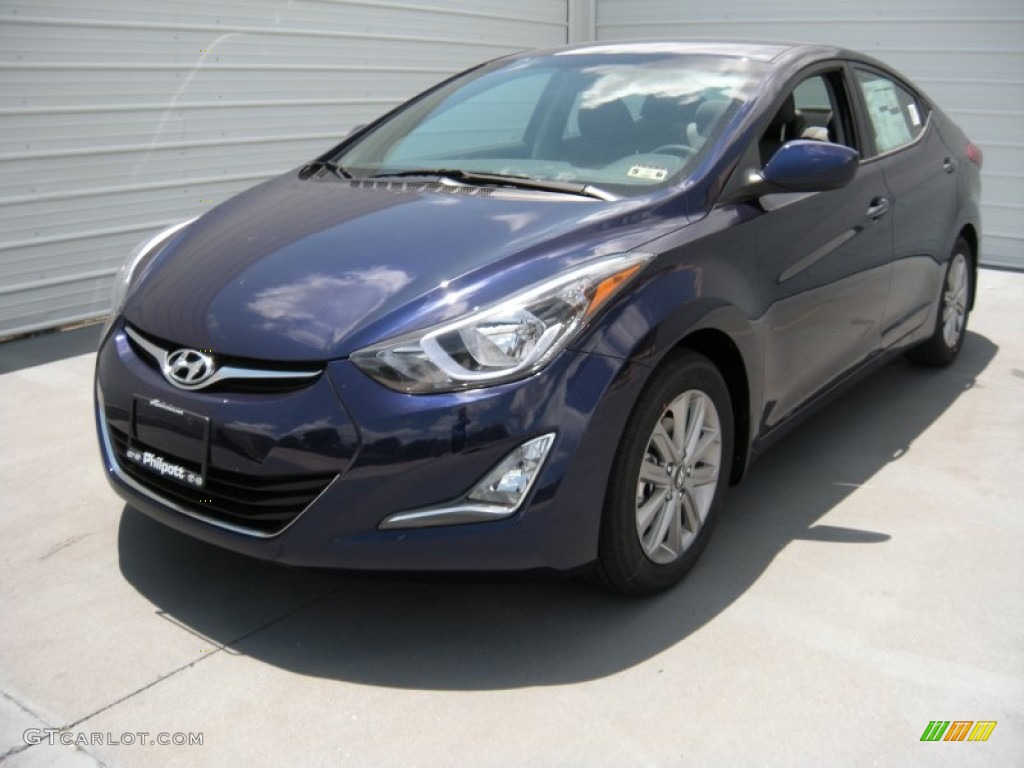 2014 Elantra SE Sedan - Blue / Gray photo #6