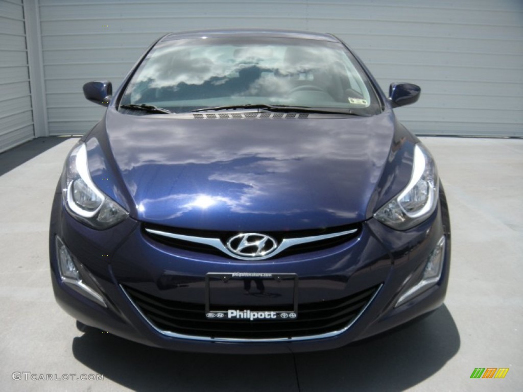 2014 Elantra SE Sedan - Blue / Gray photo #7