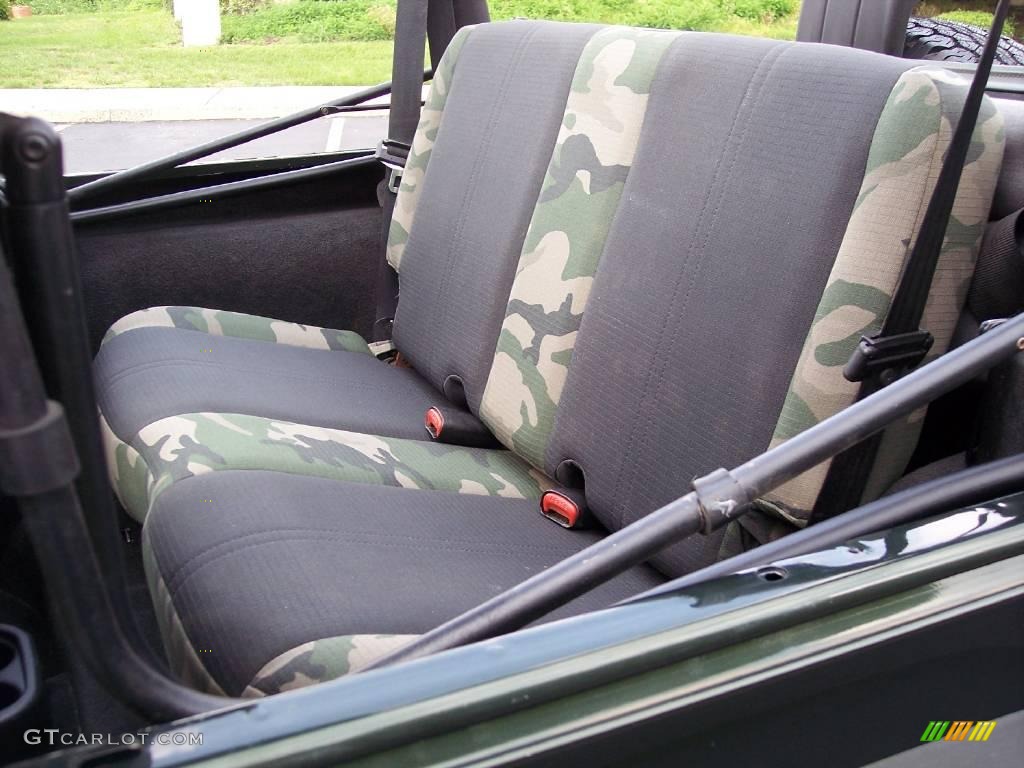 2004 Wrangler Willys Edition 4x4 - Moss Green Pearlcoat / Camouflage photo #101