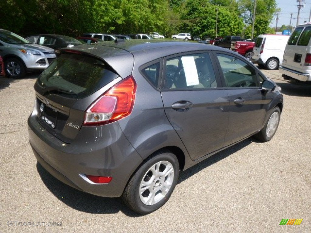 2014 Fiesta SE Hatchback - Storm Gray / Charcoal Black photo #8