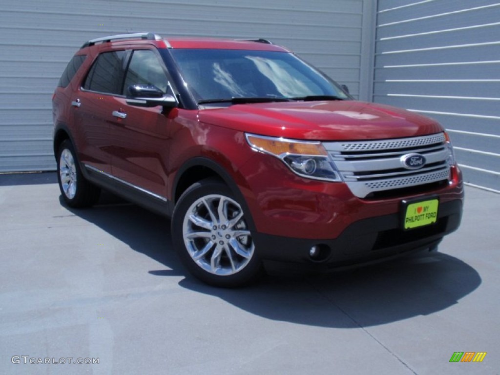 2014 Explorer XLT - Ruby Red / Charcoal Black photo #1