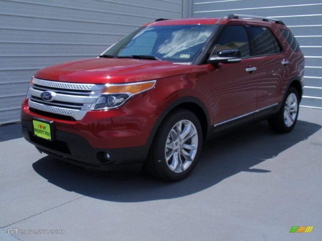 2014 Explorer XLT - Ruby Red / Charcoal Black photo #7