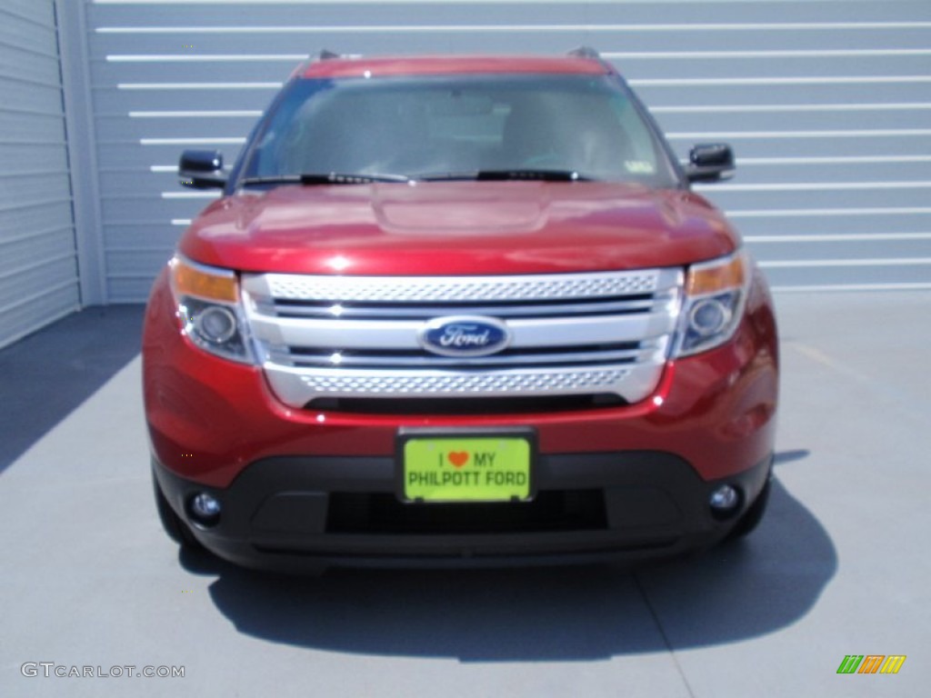 2014 Explorer XLT - Ruby Red / Charcoal Black photo #8