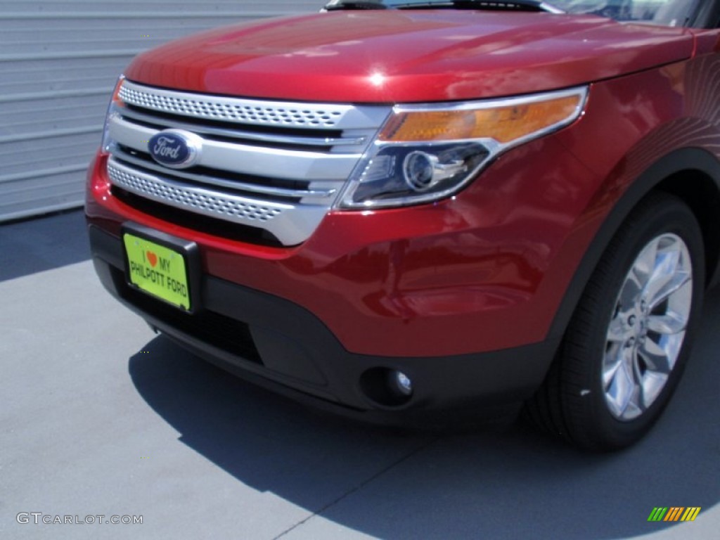 2014 Explorer XLT - Ruby Red / Charcoal Black photo #11