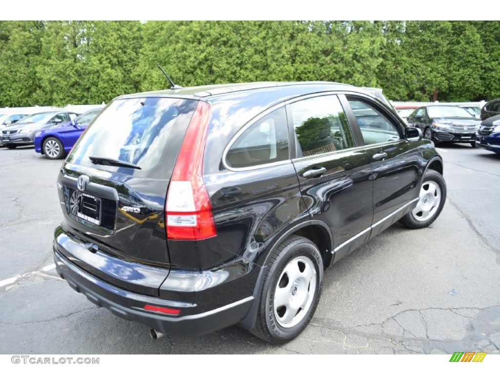 2011 CR-V LX 4WD - Crystal Black Pearl / Black photo #6