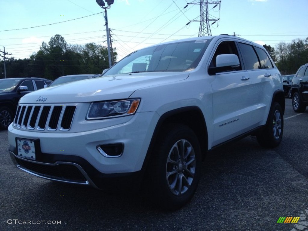 2014 Grand Cherokee Limited 4x4 - Bright White / New Zealand Black/Light Frost photo #1