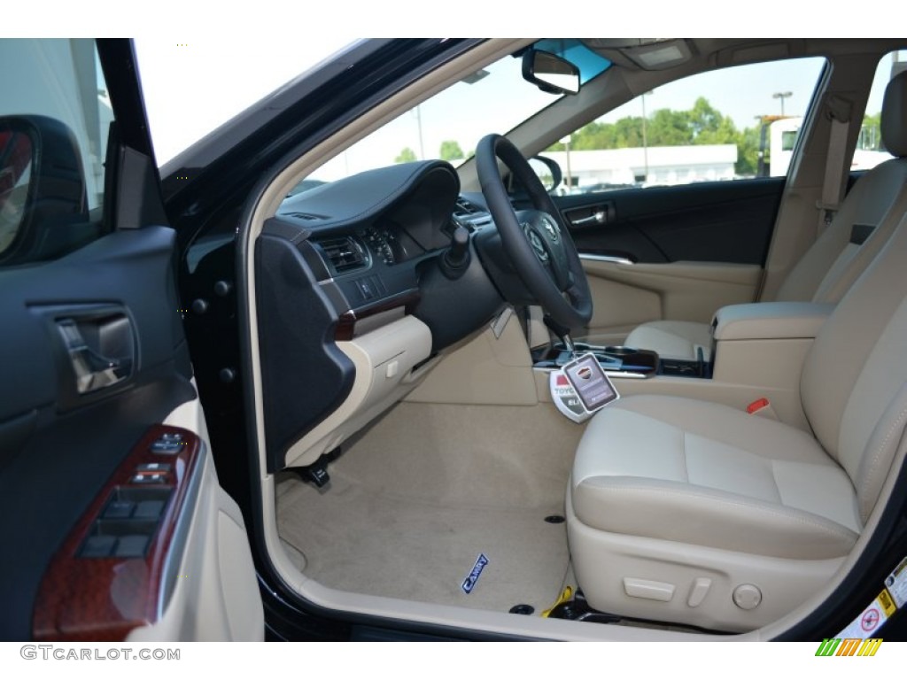 2014 Camry XLE - Attitude Black Metallic / Ivory photo #6