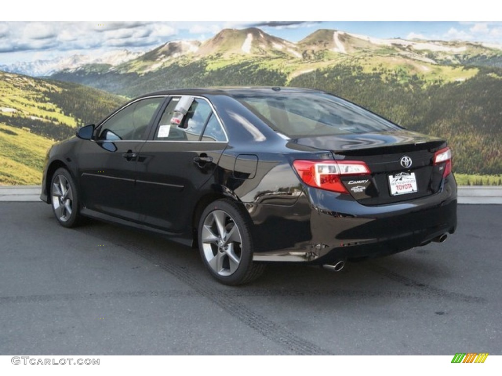 2014 Camry SE V6 - Attitude Black Metallic / Black/Ash photo #3