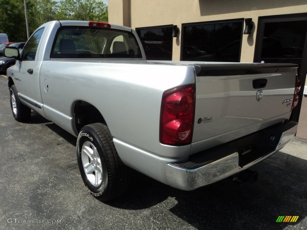 2007 Ram 1500 SLT Regular Cab 4x4 - Bright Silver Metallic / Medium Slate Gray photo #2