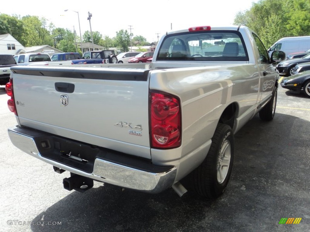 2007 Ram 1500 SLT Regular Cab 4x4 - Bright Silver Metallic / Medium Slate Gray photo #3