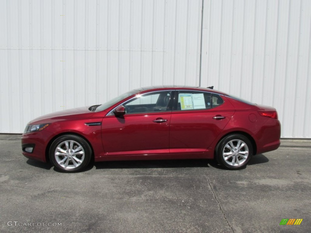2013 Optima EX - Remington Red / Beige photo #2