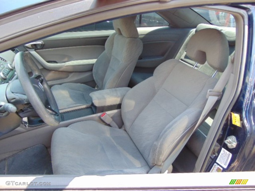 2007 Civic LX Coupe - Royal Blue Pearl / Gray photo #11