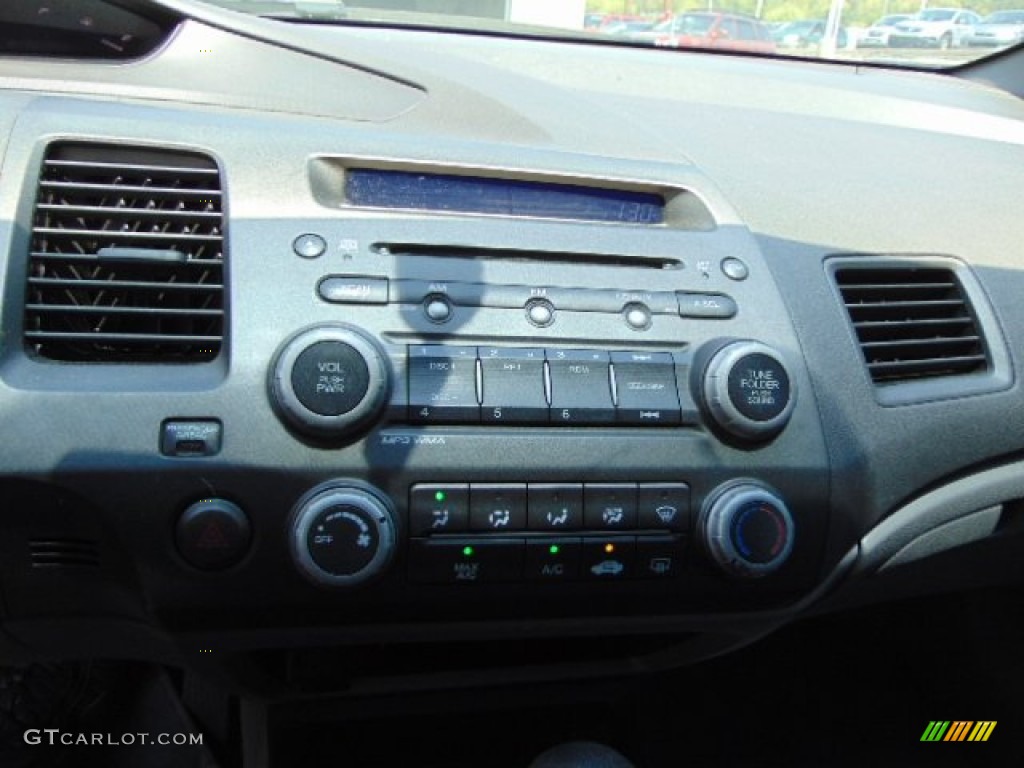 2007 Civic LX Coupe - Royal Blue Pearl / Gray photo #13